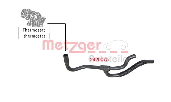 METZGER 2420075 Kühlerschlauch